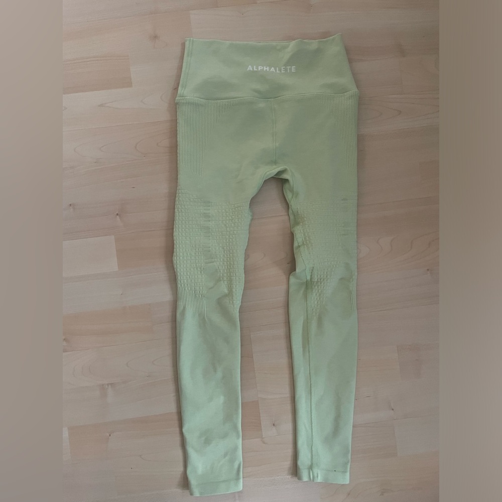 Lime Green Alphalete Leggings